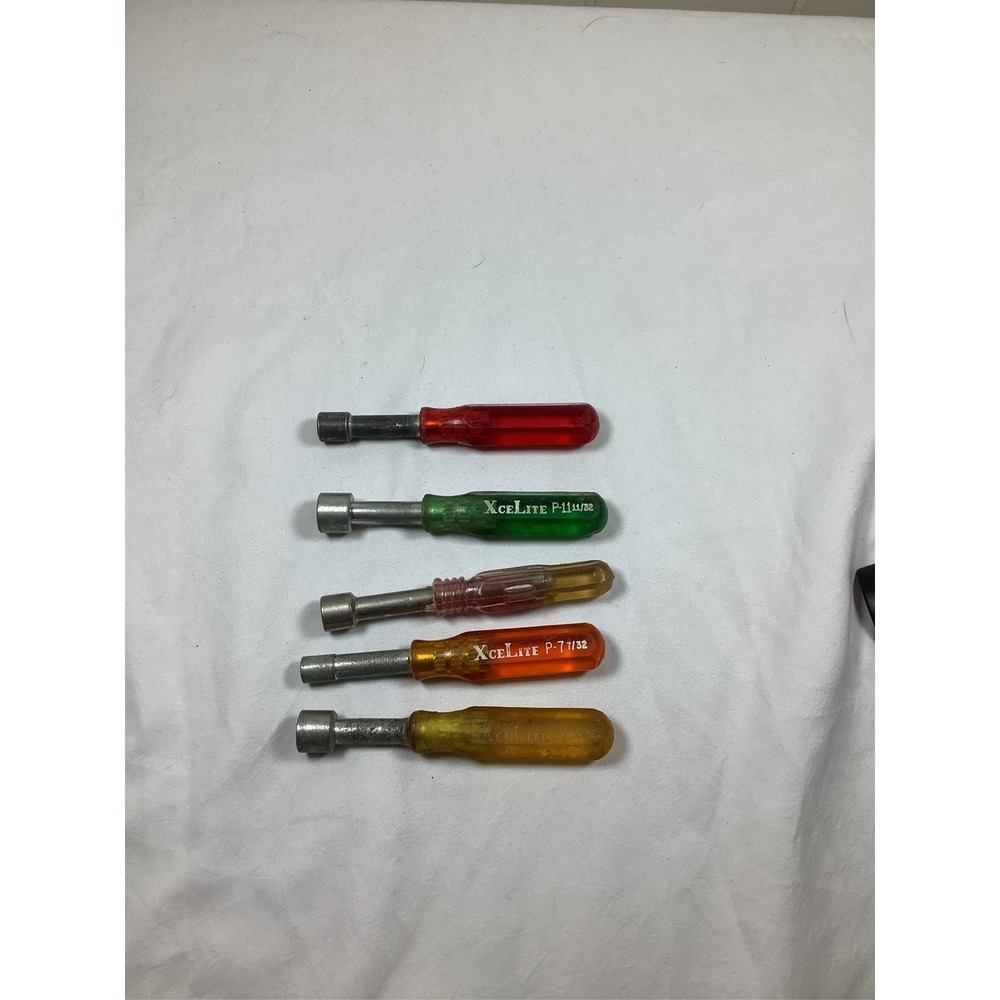 Xcelite 5 Pc Nut Driver Set P-11/32 P-7/32 USA Hand Tool